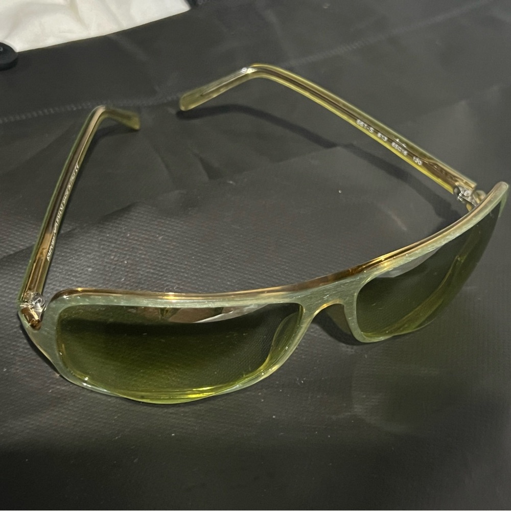 Emporio Armani Green and Gold Women's Sunglasses